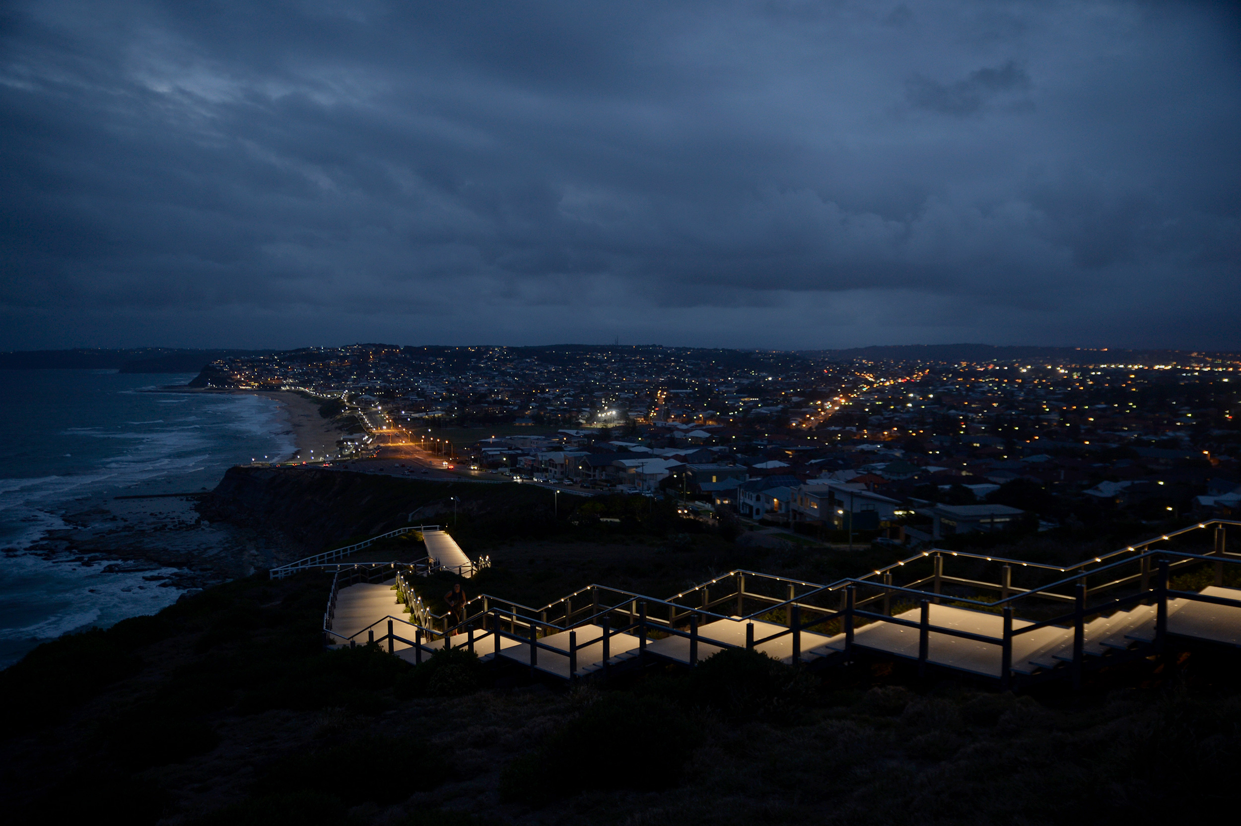 picture of Newcastle at night