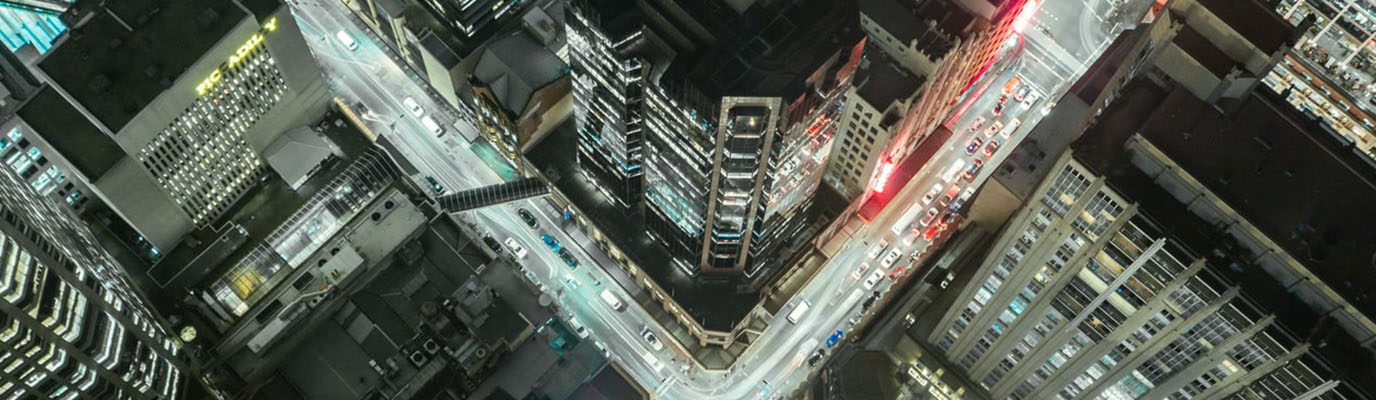 sydney at night illustrating Dark Fibre and shared assets