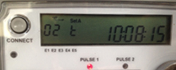 Reading your meter - time display